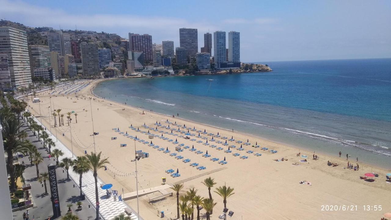 Apto San Angelo Benidorm Vistas Al Mar 400 M Buitenkant foto